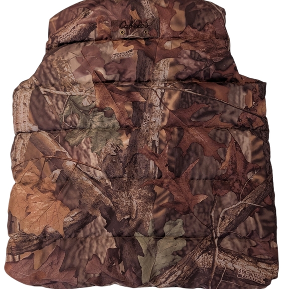 Cabela's For Kids Camo Goose Down Quilted Puffer Vest Size Medium - Picture 6 of 9